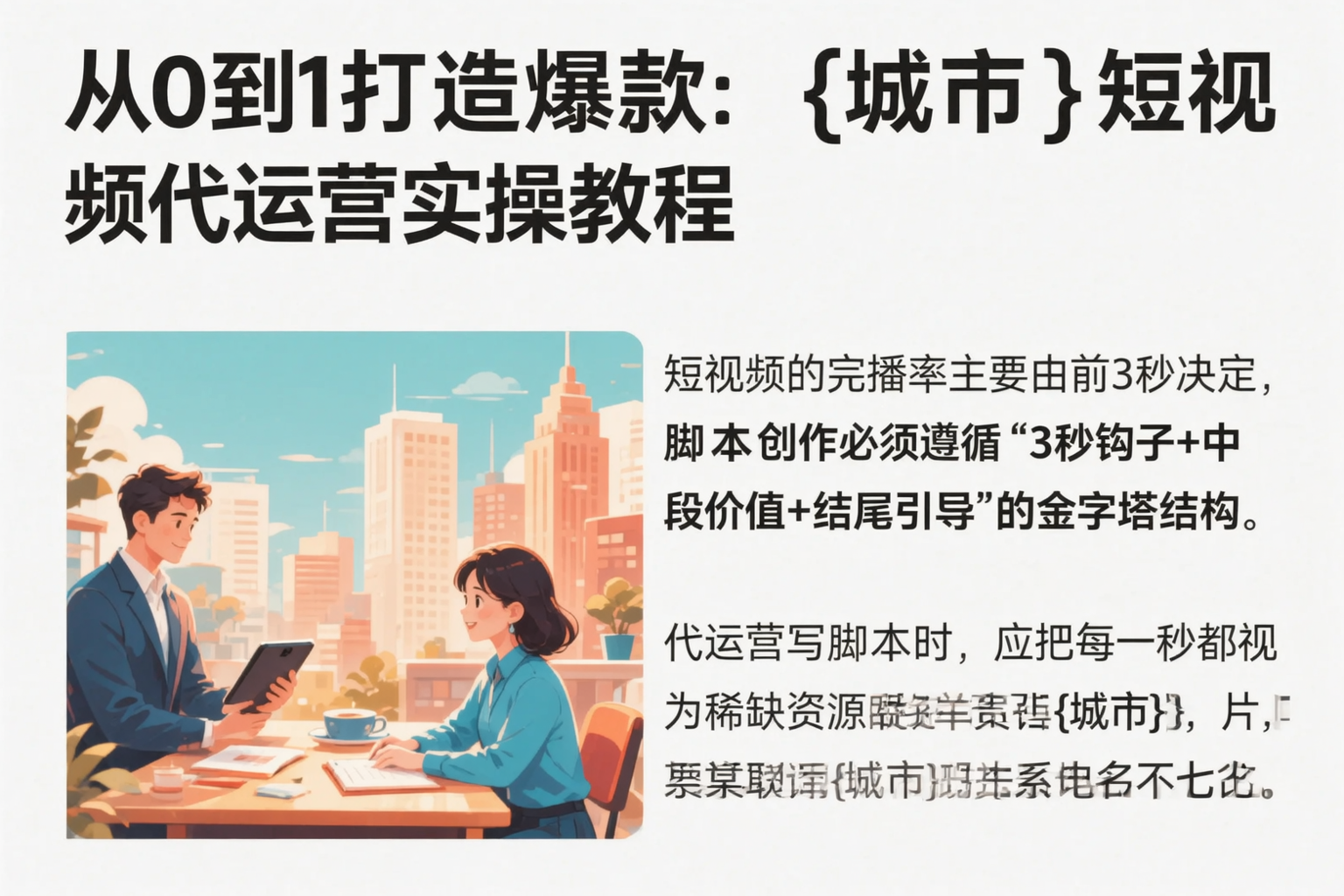 从0到1打造爆款：丹东短视频代运营实操教程
