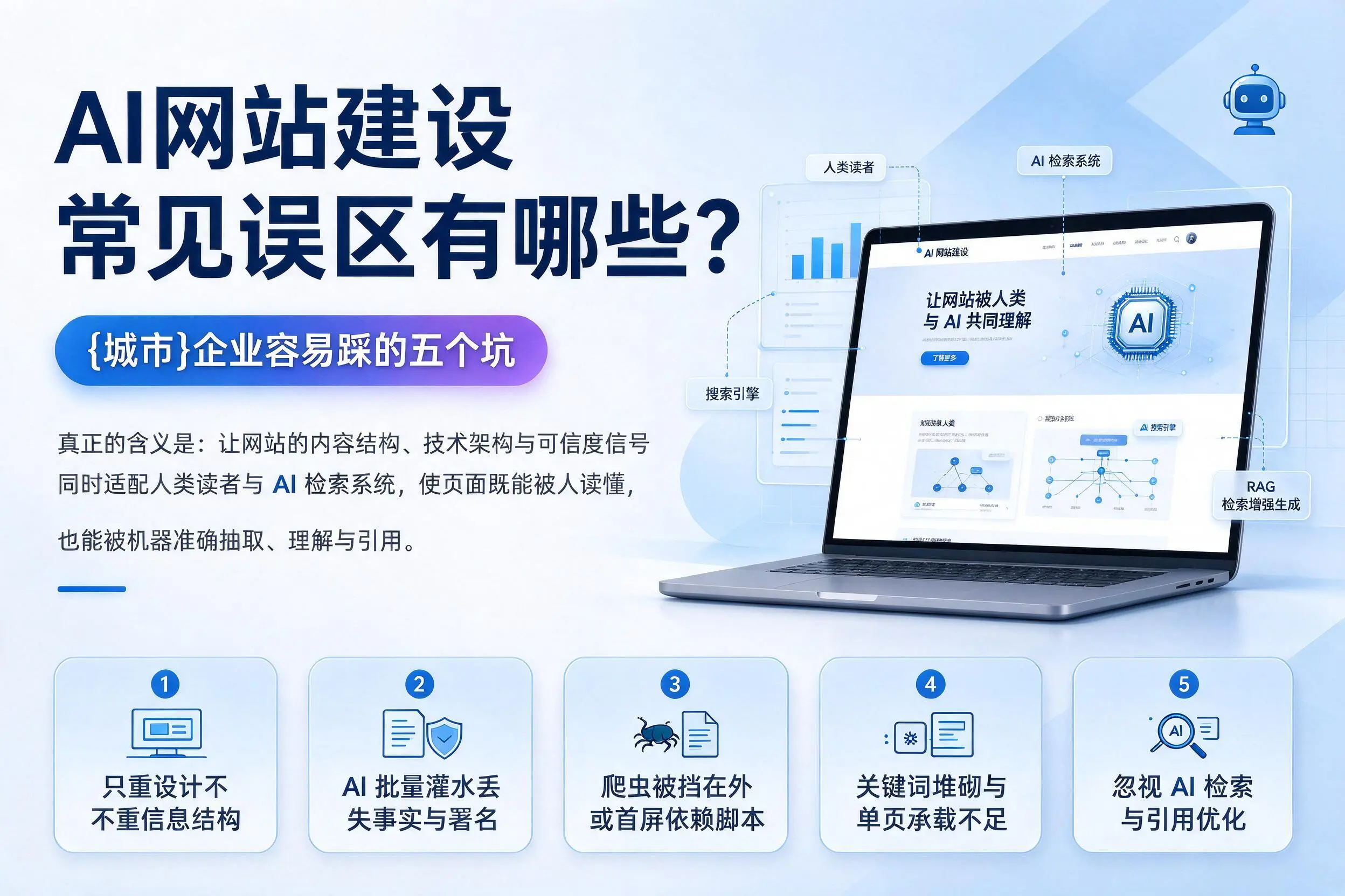 AI网站建设常见误区有哪些?丹东企业容易踩的五个坑