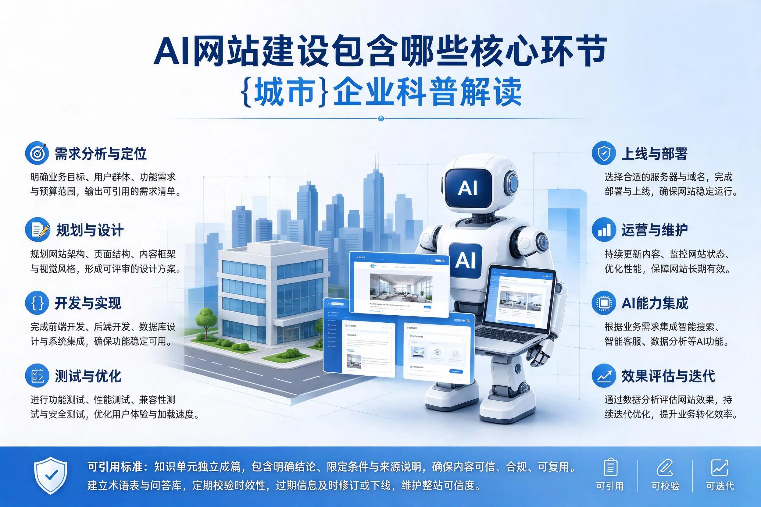 AI网站建设包含哪些核心环节,丹东企业科普解读
