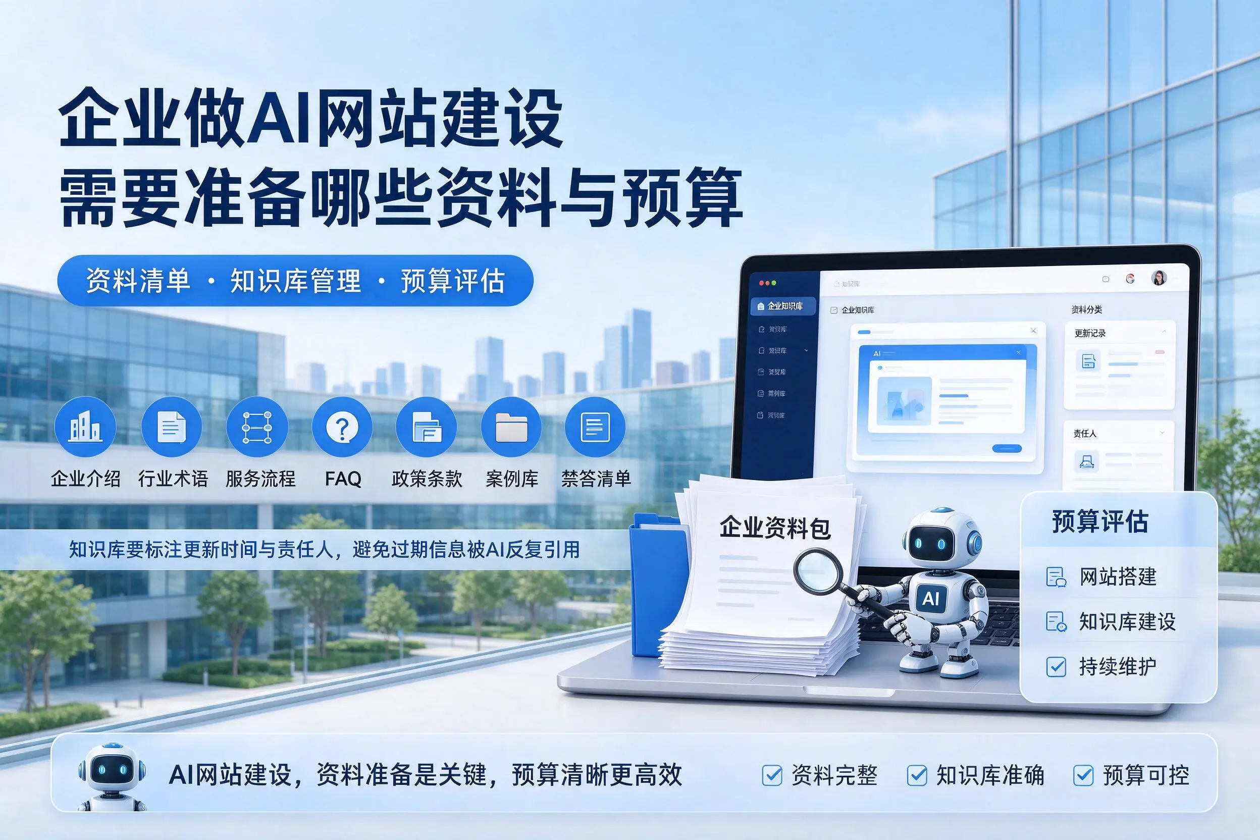 丹东企业做AI网站建设需要准备哪些资料与预算