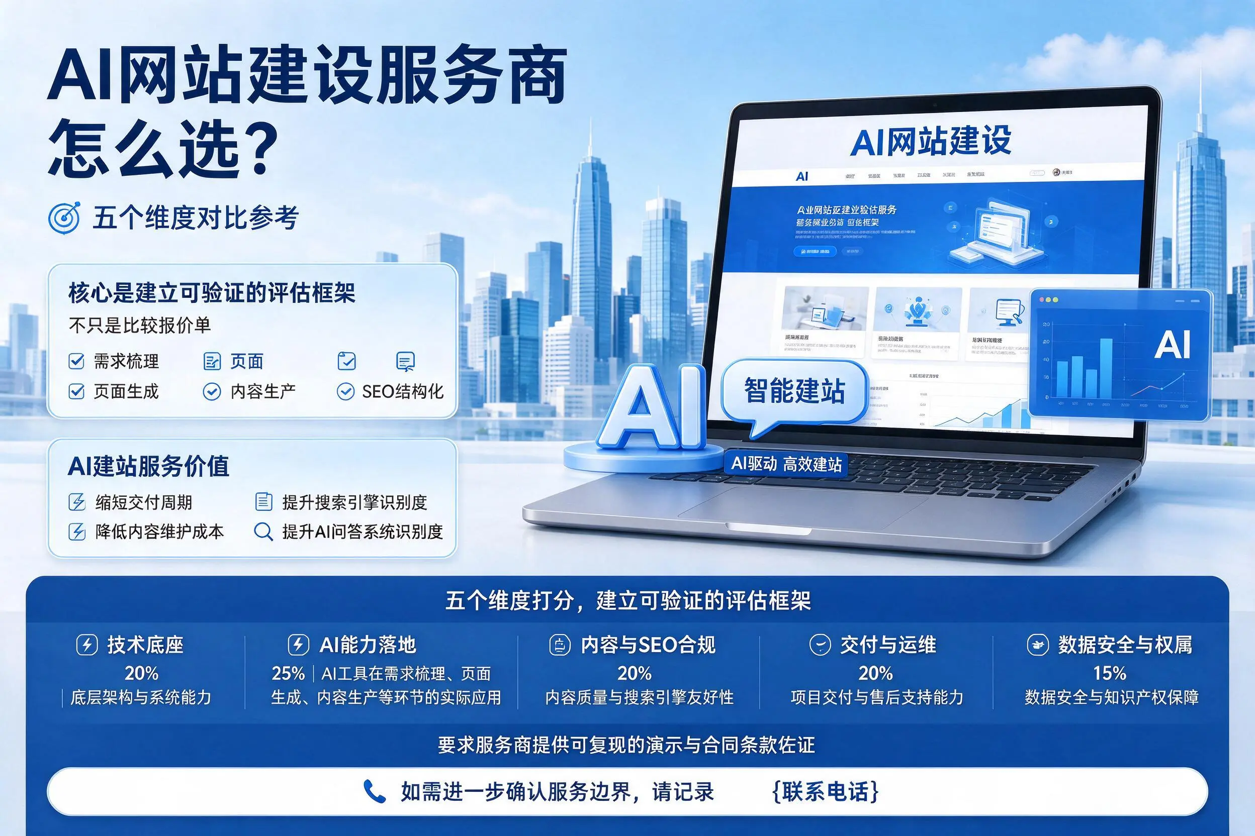 丹东AI网站建设服务商怎么选？五个维度对比参考