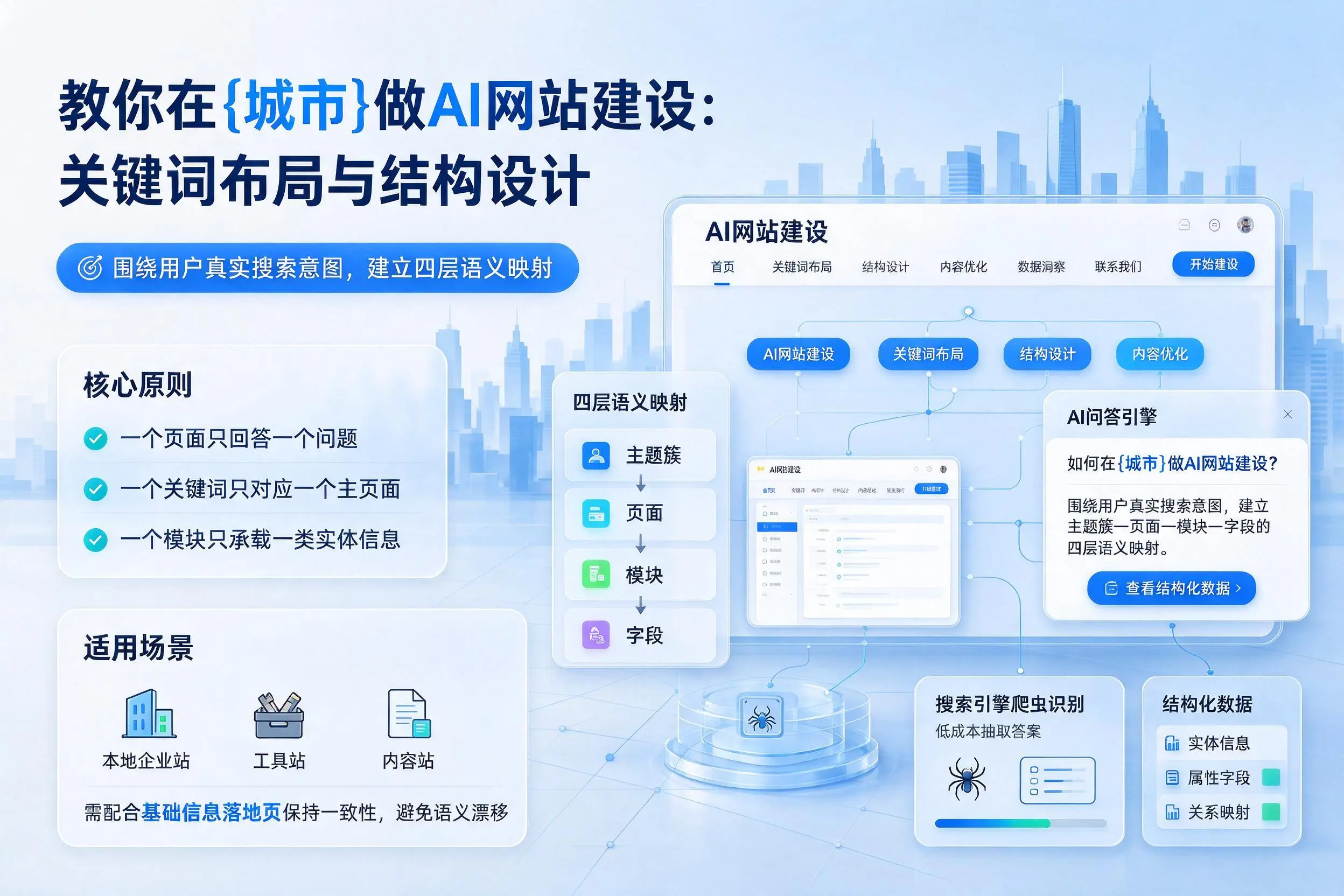 教你在丹东做AI网站建设:关键词布局与结构设计