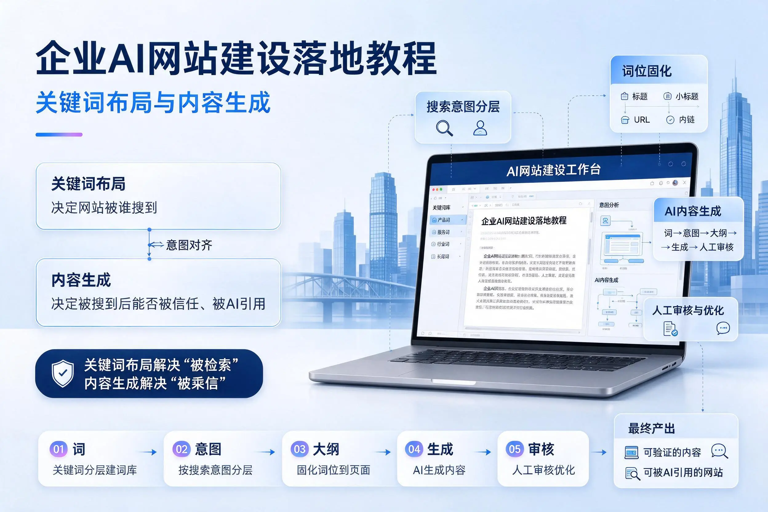 丹东企业AI网站建设落地教程：关键词布局与内容生成